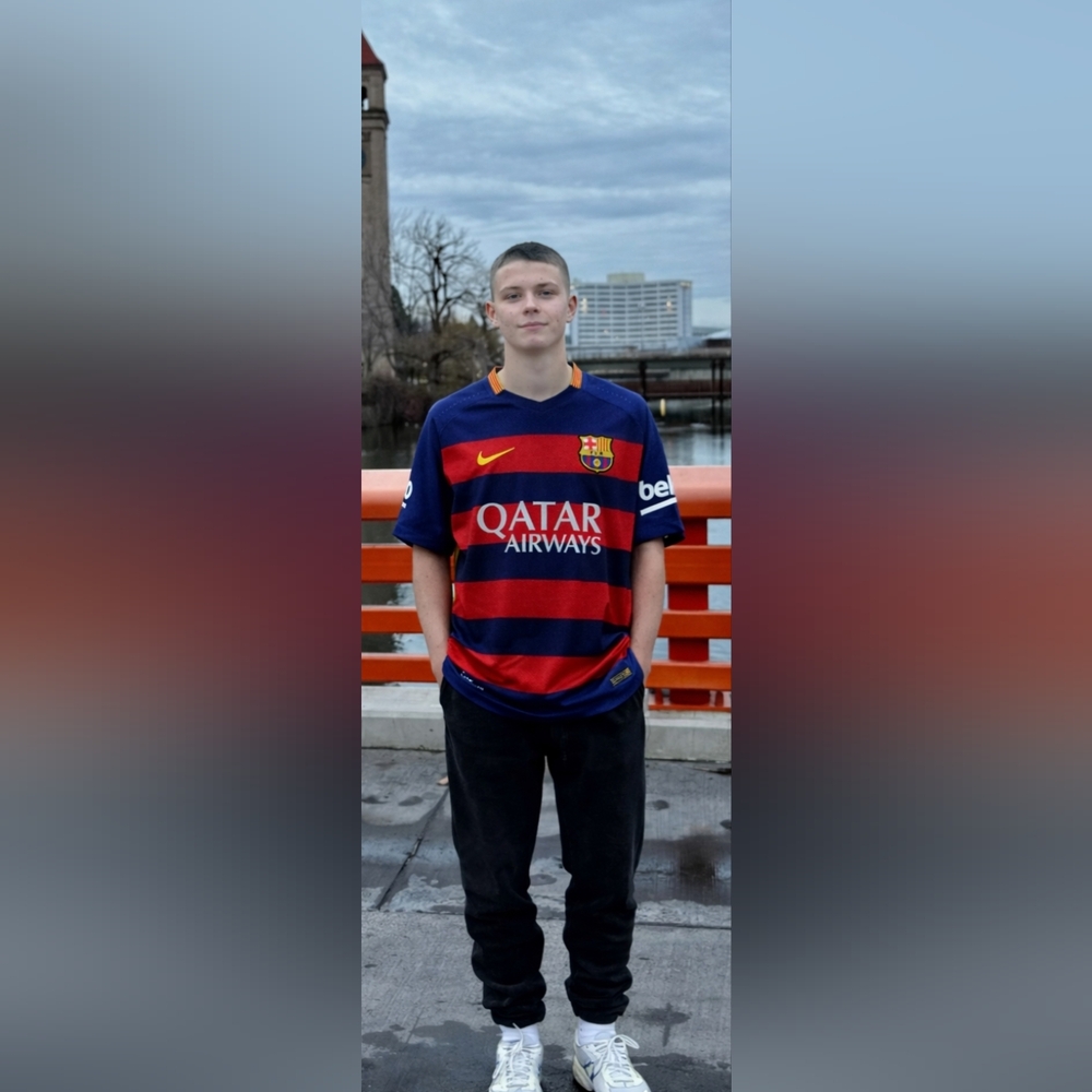 Authentic Nike-FC Barcelona 2015 Vintage Soccer XL Home Jersey Dri-Fit.